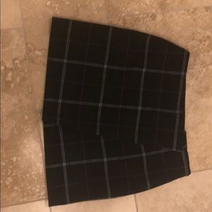 Banana republic plaid mini skirt